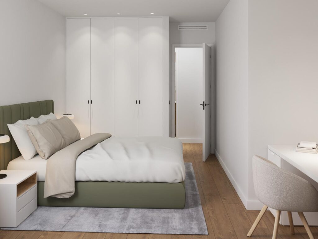 PHOTO-2025-06-04-12-29-49 Dormitorio con armario empotrado blanco, proyecto en Goya (Madrid)
